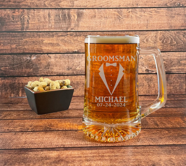 Personalized Beer Mugs for Wedding