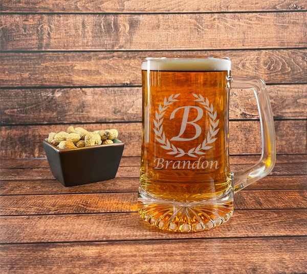 Monogrammed Beer Mugs