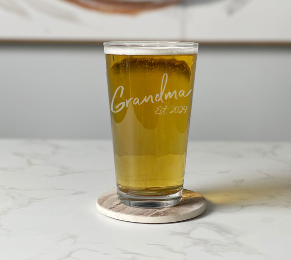 Personalized Pint Glass for Grandma