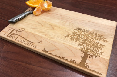 Last Name Cutting / Charcuterie Cutting Board with Handle – Signs