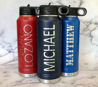 Personalized Water Bottles 32 oz - Chic Makings