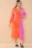 Pleated Midaxi Dress Plus Mid Size wholesale fashion