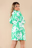 Long Sleeved Wrap Mini Dress Plus Mid Size wholesale fashion