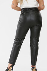 Wholesale Plus & mid size vegan leather trousers