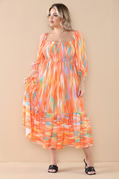 Maxi Dress Plus Size UK - WHOLESALE