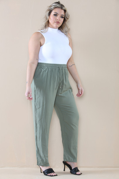 Relaxed Fit Jogger Trousers, Mid & Plus Size Wholesale Fashion
