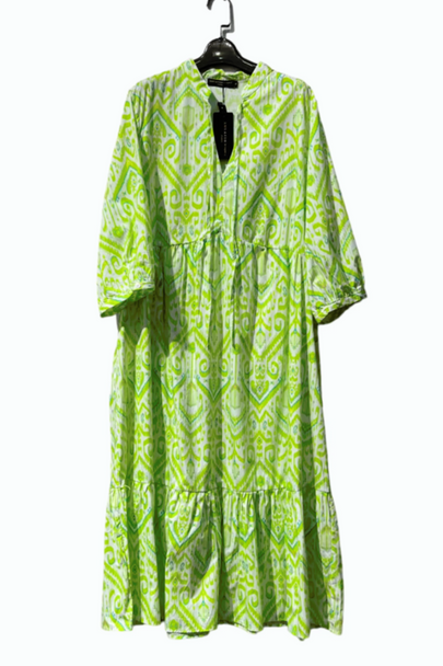 Aztec Print Midi Dress mid & plus size wholesale fashion