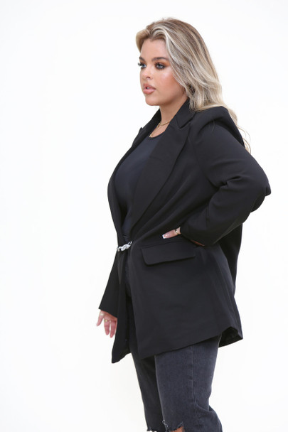 Diamante Blazer Plus & Mid Size Blazer Jacket