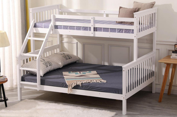  Indie White Triple Sleeper Bunk Bed 