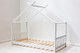  Kids Canopy House Bed Frame Single 3ft - Solid Pine / Grey / White 