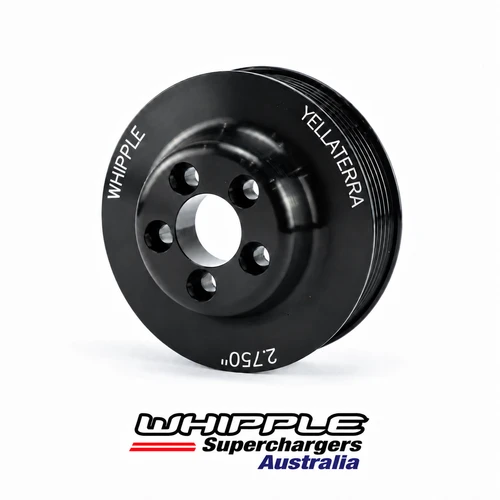 Whipple Pulley 2.750" 6Rib 5Bolt Black