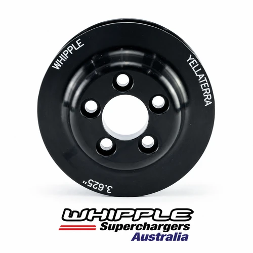 Whipple Pulley 3.625" 6Rib 5Bolt Black