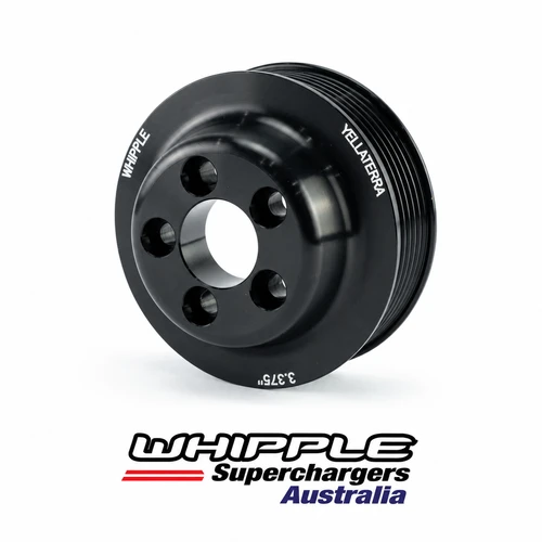 Whipple Pulley 3.375" 6Rib 5Bolt Black