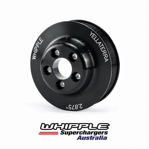 Whipple Pulley 2.875" 6Rib 5Bolt Black