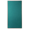 Premium Hardboard One View Menu Board 5.5 x 11 with teal linen interior panel.