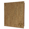 Cork Look Three Ring Binder 8.5x11 in natural with burnished logo.