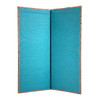 Interior of Cork Look Chicago Menu Board with Linen Turquoise.