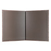 Cork Look Chicago Menu Board 8.5x11 Interior for page protector pockets.  Interior features optional Linen French Roast.