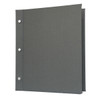 Summit Linen Chicago Menu Board in Charcoal with Aluminum Screws