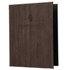 Wood Look Menu Cover Two View with Logo