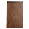 Solid walnut wood menu board with screws 8.5 x 14