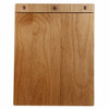 Alder Wood Menu Board with Screws 8.5 x 11 - Front View