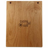 Alder Wood Menu Board with Screws 8.5 x 11 - Back View