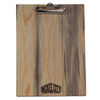 Blue Pine Menu Board with Clip front view.