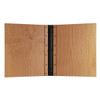 Riveted Alder Wood Three Ring Binder Interior