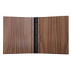 Riveted Walnut Wood Three Ring Binder Interior