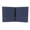 Interior view of Summit Linen Three Ring Binder 8.5x11 with Summit Linen Navy.