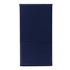 Summit Linen One View Check Presenter 4x8 in navy with horizontal pocket.