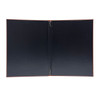 Interior view of Prima Elastic Menu Cover 8.5x11 with eyelets and elastic barb.