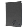 Prima Three Ring Binder 5.5 x 8.5 in Iron with burnished logo.