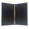 Prima Three Ring Binder 5.5 x 11 for paper interior with 1/2" nickel mechanism and standard Delano Black interiors.