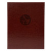 Carina One View Menu Board 8.5x11 in brown with a burnished logo.