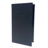 Prima Two View Check Presenter in ebony with burnished logo 