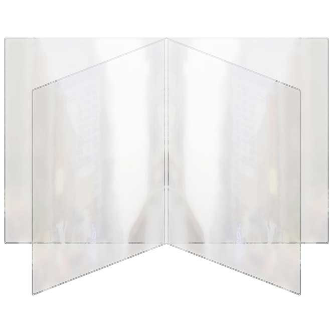 Heat sealed all clear four panel eight view booklet 8.5
