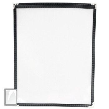 Sewn Menu Cover One Panel Two View Sewn Menu Cover One Panel Two View