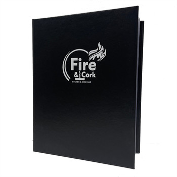 Delano PocketBook 8.5x11 with gloss white foil stamp.