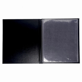Interior of Delano PocketBook 8.5x11 showing spiral bound pockets.