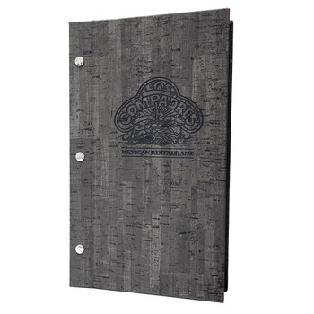 Cork Look Chicago Menu Board 5.5x11 in Ash.