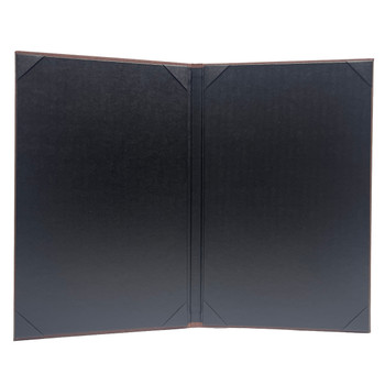 Wood Look Two View Menu Cover 8.5x14 Interior