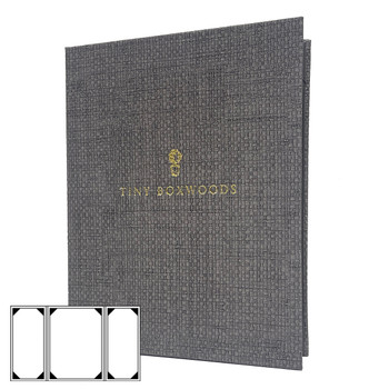 Bahama Weave Three View Gatefold Menu Cover