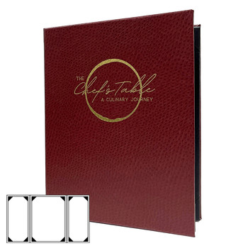 Ostrich Three View Gatefold Menu Cover