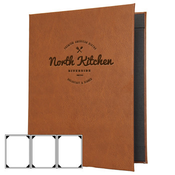 Bordeaux Three View Menu Cover with Diagram