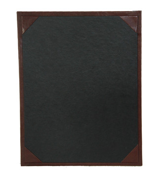 Bonded Leather Menu Board with corners
