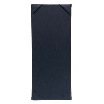 Interior view of La Costa One View Menu Cover 5.5 x 14 using optional Summit Linen Black