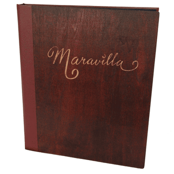 Wood Screw Post Menu Cover