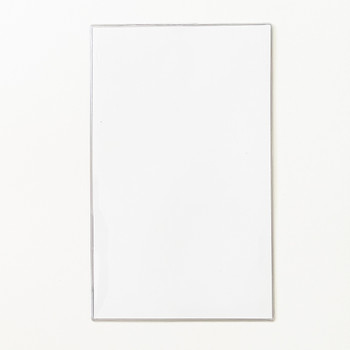 Extra Rigid Single Panel Two View All Clear Menu Cover 